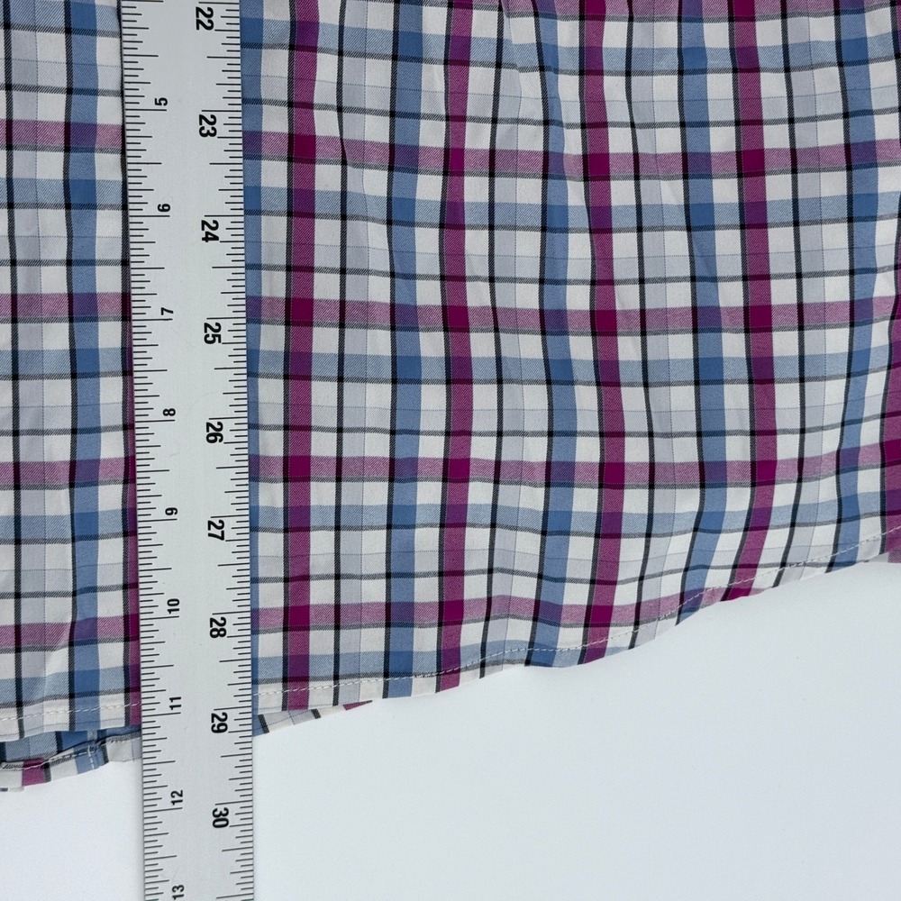 UNTUCKit Button Down‎ Shirt Mens X-Large Slim Fit Plaid Nylon Spandex - Picture 6 of 9